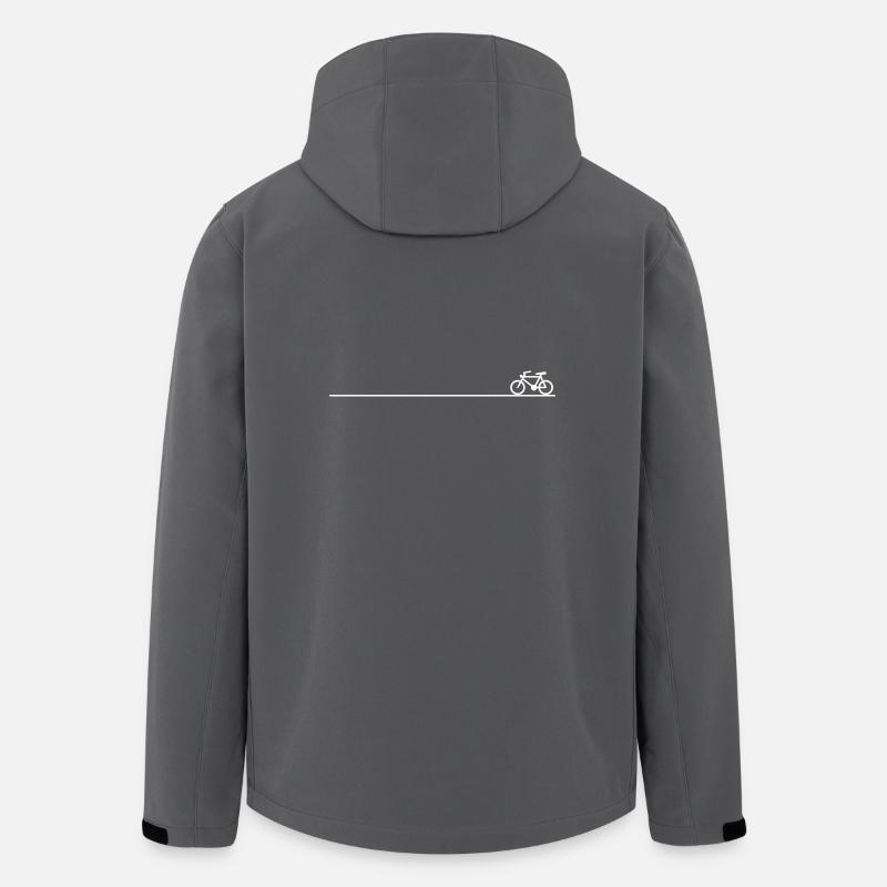 Vélo - Veste softshell homme en polyester recyclé Stanley/Stella - charbon