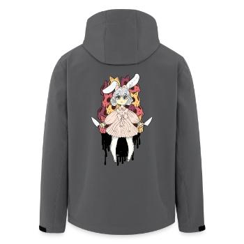 FunnyBunny - Recycelte Männer Softshell-Jacke von Stanley/Stella - Anthrazit - Hinten - AI Model Male 185 light (185cm)