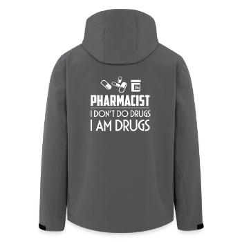 Pharmacist Shirt - Recycelte Männer Softshell-Jacke von Stanley/Stella - Anthrazit - Hinten - AI Model Male 185 light (185cm)