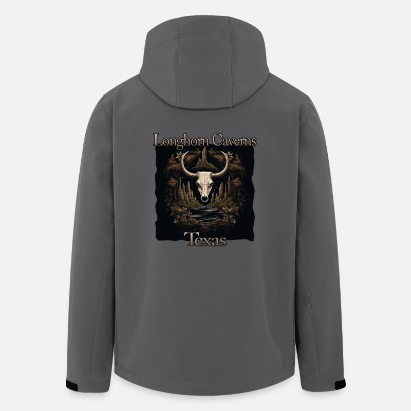 Longhorn Caverns Texas Vacations - Veste softshell homme en polyester recyclé Stanley/Stella - charbon