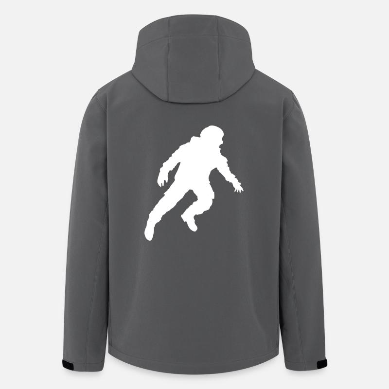 Floating Astronaut Silhouette Weightlessness - Men’s Recycled Softshell Jacket by Stanley/Stella - anthracite