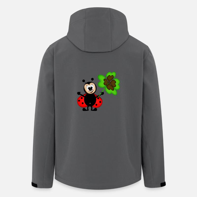 Marini Kleeblatt - Recycelte Männer Softshell-Jacke von Stanley/Stella - Anthrazit