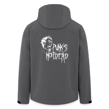 Punk's not dead - Recycelte Männer Softshell-Jacke von Stanley/Stella - Anthrazit - Hinten - AI Model Male 185 light (185cm)