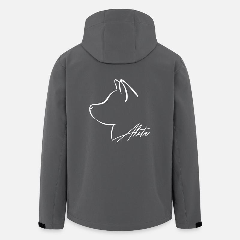 AKITA Profile E WILSIGNS - Men’s Recycled Softshell Jacket by Stanley/Stella - anthracite