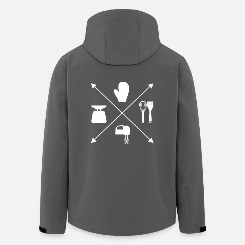 cuire - Veste softshell homme en polyester recyclé Stanley/Stella - charbon