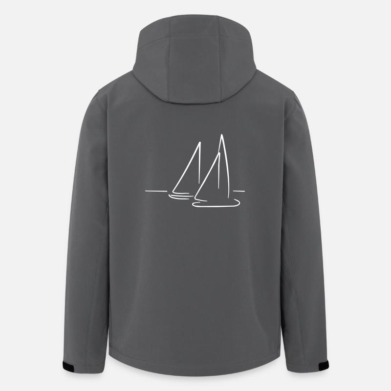 Segelboot - Recycelte Männer Softshell-Jacke von Stanley/Stella - Anthrazit