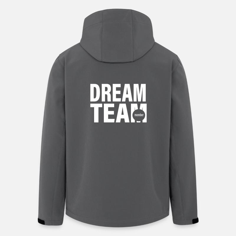 Équipe de rêve - Veste softshell homme en polyester recyclé Stanley/Stella - charbon