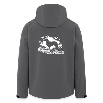EPAGNEUL BLEU DE PICARDIE Hunderasse Hund Wilsigns - Recycelte Männer Softshell-Jacke von Stanley/Stella - Anthrazit - Hinten - AI Model Male 185 light (185cm)