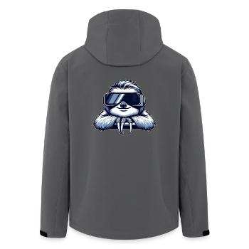 Faultier VR Gamer Gaming Entspannt Relax - Recycelte Männer Softshell-Jacke von Stanley/Stella - Anthrazit - Hinten - AI Model Male 185 light (185cm)