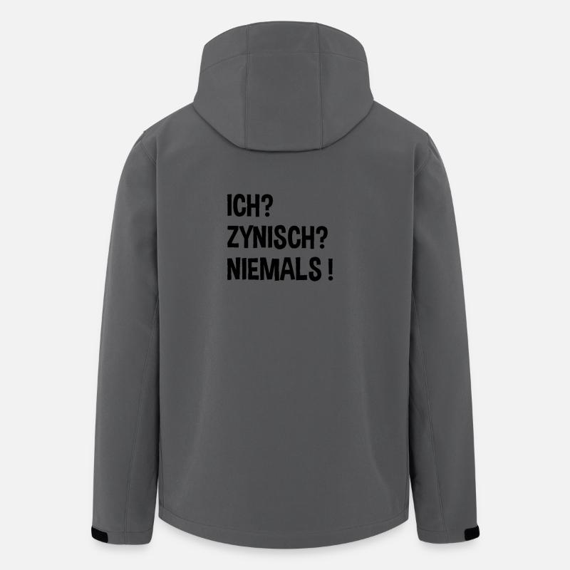 Ich? Zynisch? Niemals ! - Recycelte Männer Softshell-Jacke von Stanley/Stella - Anthrazit