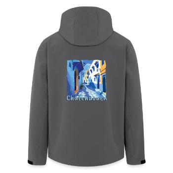 Chefchaouen Marokko Blaue Stadt Altstadt - Recycelte Männer Softshell-Jacke von Stanley/Stella - Anthrazit - Hinten - AI Model Male 185 light (185cm)