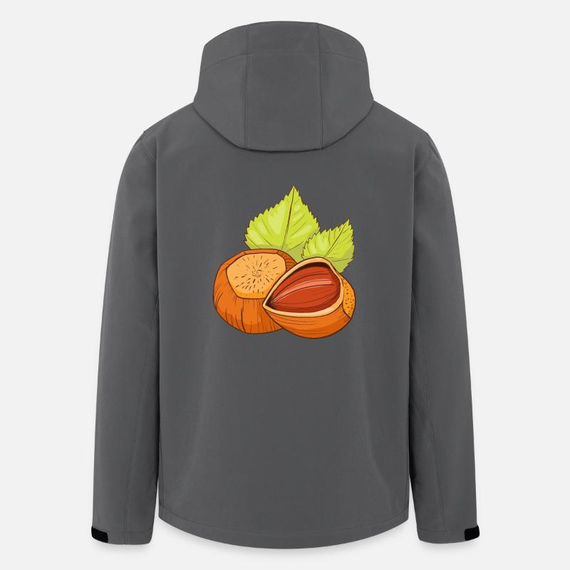 Haselnuss Gemeine Hasel Haselnussstrauch - Recycelte Männer Softshell-Jacke von Stanley/Stella - Anthrazit