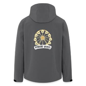 Das Chemie - Riesenrad! - Geschenk - Recycelte Männer Softshell-Jacke von Stanley/Stella - Anthrazit - Hinten - AI Model Male 185 light (185cm)