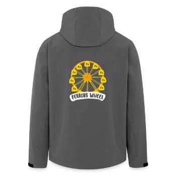 Das Chemie - Riesenrad! - Geschenk - Recycelte Männer Softshell-Jacke von Stanley/Stella - Anthrazit - Hinten - AI Model Male 185 light (185cm)