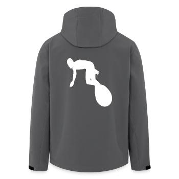 Surfing Surfer Surfboard Wellenreiten Wellenreiter - Recycelte Männer Softshell-Jacke von Stanley/Stella - Anthrazit - Hinten - AI Model Male 185 light (185cm)