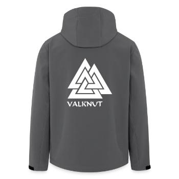 Valknut - Knoten der Gefallenen (Vektor) - Recycelte Männer Softshell-Jacke von Stanley/Stella - Anthrazit - Hinten - AI Model Male 185 light (185cm)