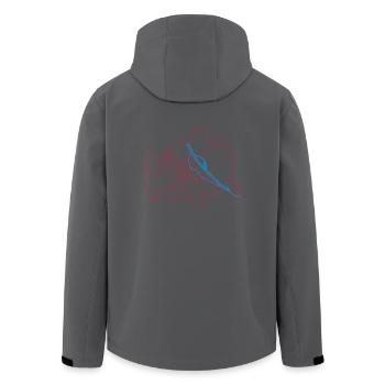 Wien - Recycelte Männer Softshell-Jacke von Stanley/Stella - Anthrazit - Hinten - AI Model Male 185 light (185cm)