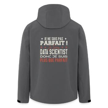 Data Scientist, der Traumberuf im Rampenlicht - Recycelte Männer Softshell-Jacke von Stanley/Stella - Anthrazit - Hinten - AI Model Male 185 light (185cm)