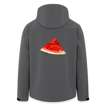 Watermelon fruit - Men’s Recycled Softshell Jacket by Stanley/Stella - anthracite - Back - AI Model Male 185 light (185cm)