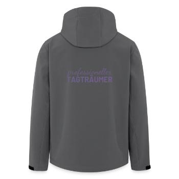 Professioneller Tagträumer - Recycelte Männer Softshell-Jacke von Stanley/Stella - Anthrazit - Hinten - AI Model Male 185 light (185cm)