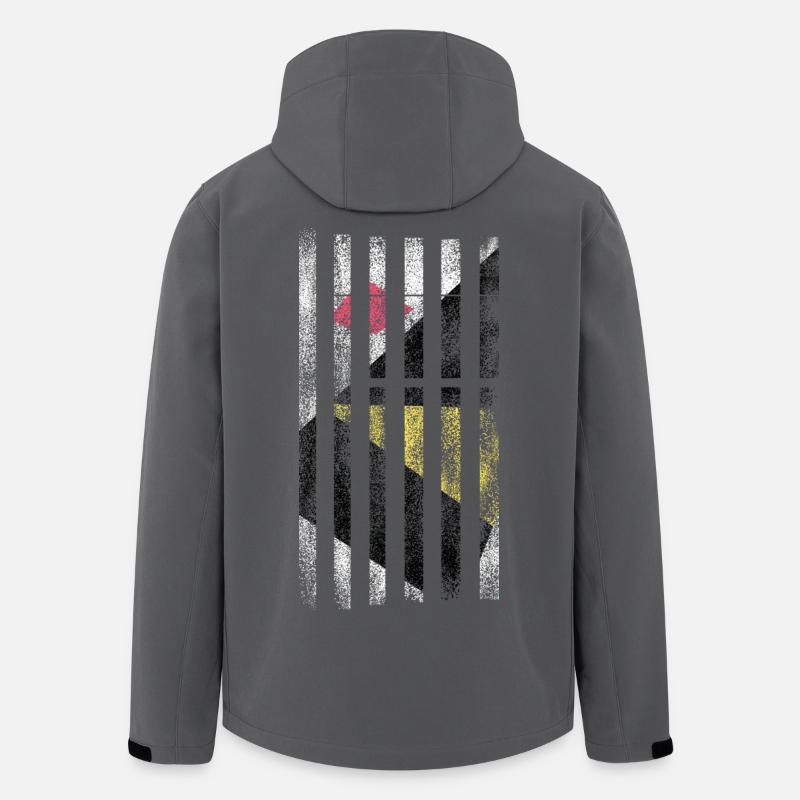 Kunst - Recycelte Männer Softshell-Jacke von Stanley/Stella - Anthrazit