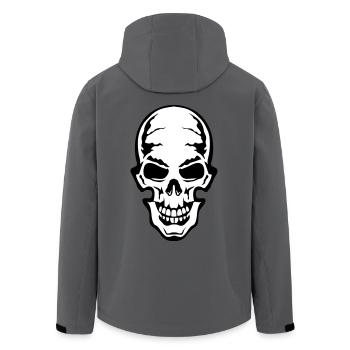 Gothic Gothic Schädel tot Tod Kopf 106 - Recycelte Männer Softshell-Jacke von Stanley/Stella - Anthrazit - Hinten - AI Model Male 185 light (185cm)
