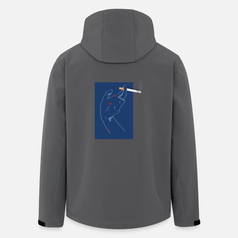 cigarette - Veste softshell homme en polyester recyclé Stanley/Stella - charbon