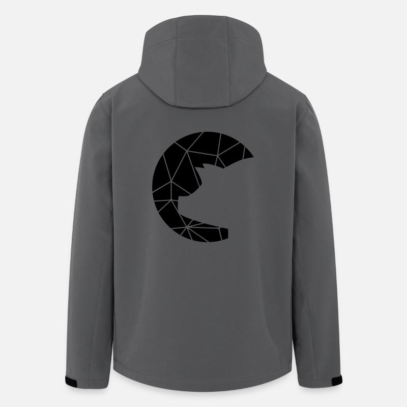 Schweini grid pattern - Men’s Recycled Softshell Jacket by Stanley/Stella - anthracite