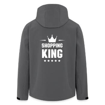 Shopping King - Recycelte Männer Softshell-Jacke von Stanley/Stella - Anthrazit - Hinten - AI Model Male 185 light (185cm)
