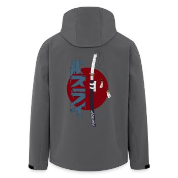 Katana - Recycelte Männer Softshell-Jacke von Stanley/Stella - Anthrazit - Hinten - AI Model Male 185 light (185cm)
