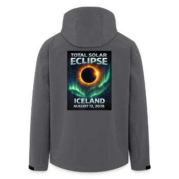 Totale Sonnenfinsternis Island 2026 Reykjavik - Recycelte Männer Softshell-Jacke von Stanley/Stella - Anthrazit - Hinten - AI Model Male 185 light (185cm)