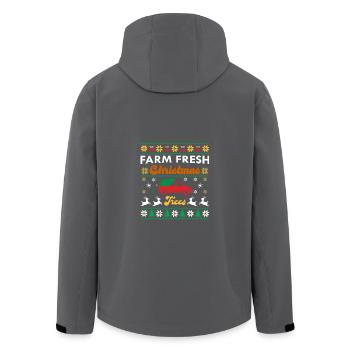 Frische Weihnachtsbäume vom Bauernhof - Recycelte Männer Softshell-Jacke von Stanley/Stella - Anthrazit - Hinten - AI Model Male 185 light (185cm)