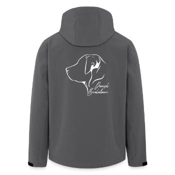 DANISH BROHOLMER Profil Hunde Hund Wilsigns - Recycelte Männer Softshell-Jacke von Stanley/Stella - Anthrazit - Hinten - AI Model Male 185 light (185cm)