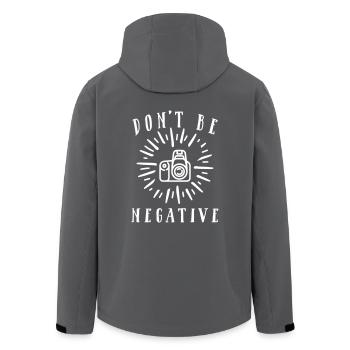 Don't Be Negative - Recycelte Männer Softshell-Jacke von Stanley/Stella - Anthrazit - Hinten - AI Model Male 185 light (185cm)