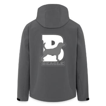 BEAGLE B - Recycelte Männer Softshell-Jacke von Stanley/Stella - Anthrazit - Hinten - AI Model Male 185 light (185cm)