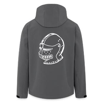Ritter Helm - Recycelte Männer Softshell-Jacke von Stanley/Stella - Anthrazit - Hinten - AI Model Male 185 light (185cm)