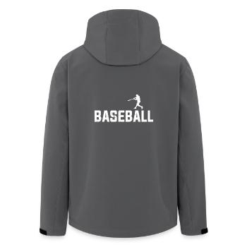 Baseball - Recycelte Männer Softshell-Jacke von Stanley/Stella - Anthrazit - Hinten - AI Model Male 185 light (185cm)