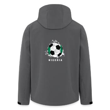 Nigeria - Fussball - Weltmeisterschaft - Recycelte Männer Softshell-Jacke von Stanley/Stella - Anthrazit - Hinten - AI Model Male 185 light (185cm)