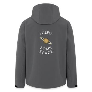 Saturn - Recycelte Männer Softshell-Jacke von Stanley/Stella - Anthrazit - Hinten - AI Model Male 185 light (185cm)