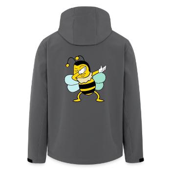 Dabbing Dab Bee - Veste softshell homme en polyester recyclé Stanley/Stella - charbon - Dos - AI Model Male 185 light (185cm)