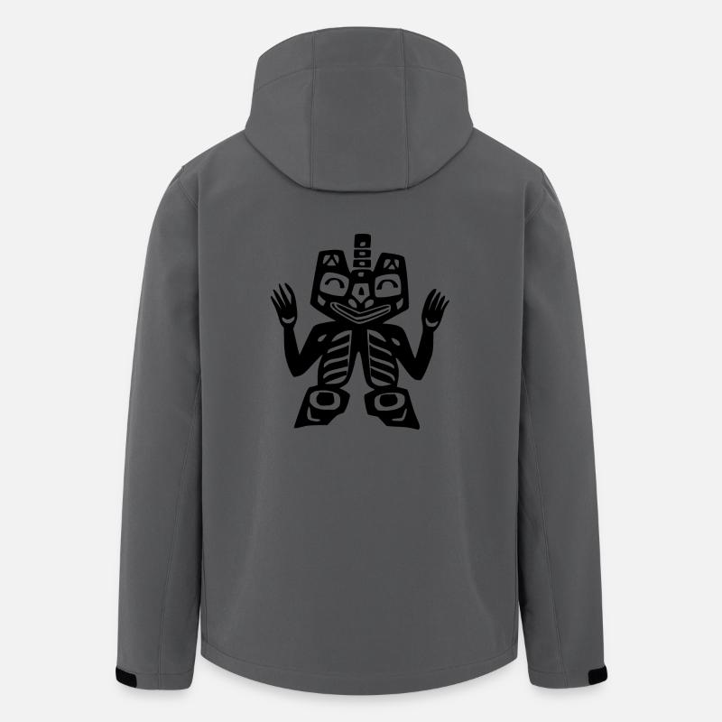 indogott - Recycelte Männer Softshell-Jacke von Stanley/Stella - Anthrazit