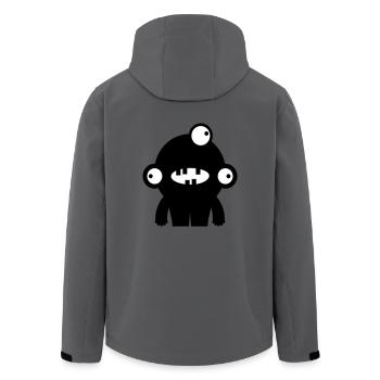 Dreigucker - Space Monster Collection - Recycelte Männer Softshell-Jacke von Stanley/Stella - Anthrazit - Hinten - AI Model Male 185 light (185cm)