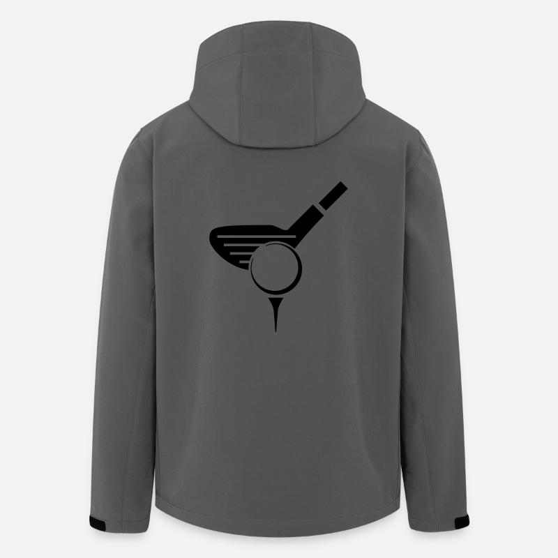 Golf - Golfball - Recycelte Männer Softshell-Jacke von Stanley/Stella - Anthrazit