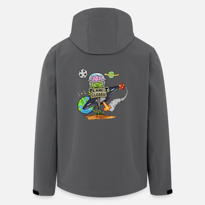 Planet Closed - Recycelte Männer Softshell-Jacke von Stanley/Stella - Anthrazit