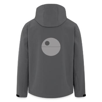 todessternschwarz - Recycelte Männer Softshell-Jacke von Stanley/Stella - Anthrazit - Hinten - AI Model Male 185 light (185cm)