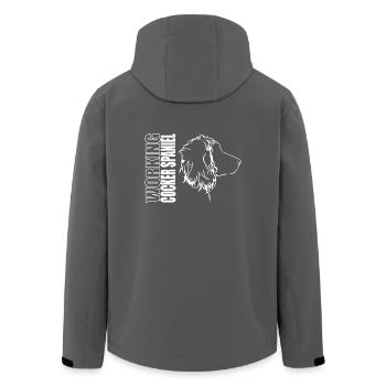WORKING COCKER SPANIEL Profil Hunde Hund Wilsigns - Recycelte Männer Softshell-Jacke von Stanley/Stella - Anthrazit - Hinten - AI Model Male 185 light (185cm)
