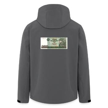 200 mark der ddr - Recycelte Männer Softshell-Jacke von Stanley/Stella - Anthrazit - Hinten - AI Model Male 185 light (185cm)