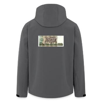 200 Mark der DDR - Recycelte Männer Softshell-Jacke von Stanley/Stella - Anthrazit - Hinten - AI Model Male 185 light (185cm)