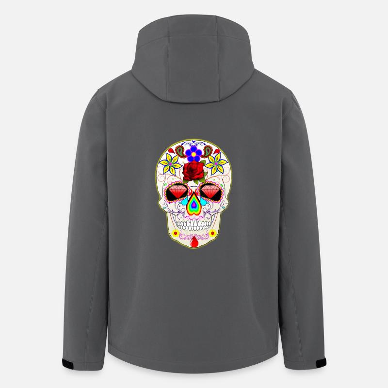 Mexican skull - Veste softshell homme en polyester recyclé Stanley/Stella - charbon