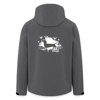 TECKEL Hunde Hund Wilsigns Jagdhunde - Recycelte Männer Softshell-Jacke von Stanley/Stella - Anthrazit - Hinten - AI Model Male 185 light (185cm)